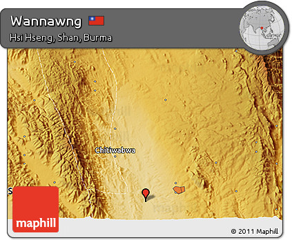 Physical 3D Map of Wannawng