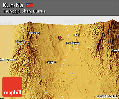Physical 3D Map of Kun-Na