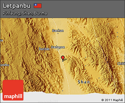 Physical 3D Map of Letpanbu