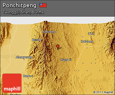 Physical 3D Map of Ponchitpeng