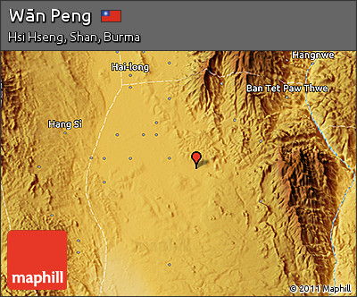 Physical 3D Map of Wān Peng