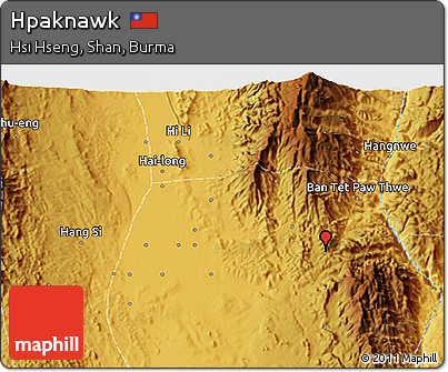 Physical 3D Map of Hpaknawk