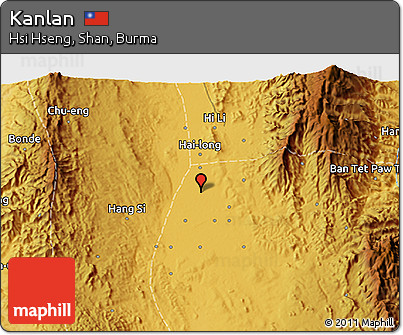 Physical 3D Map of Kanlan