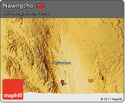 Physical 3D Map of Nawngcho