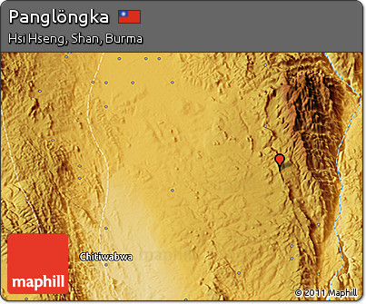 Physical 3D Map of Panglöngka