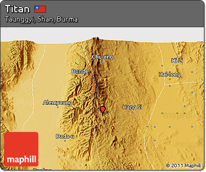 Physical 3D Map of Titan