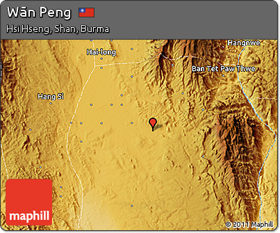 Physical 3D Map of Wān Peng