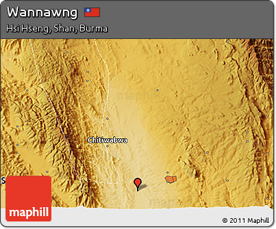Physical 3D Map of Wannawng