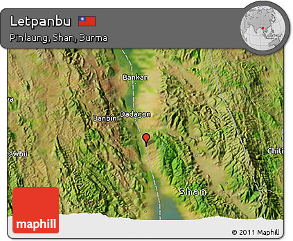 Satellite 3D Map of Letpanbu