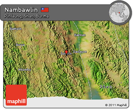 Satellite 3D Map of Nambawlin