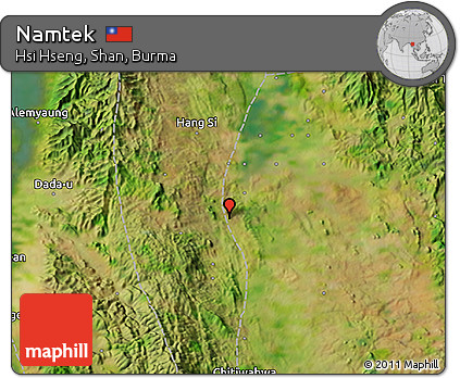 Satellite 3D Map of Namtek