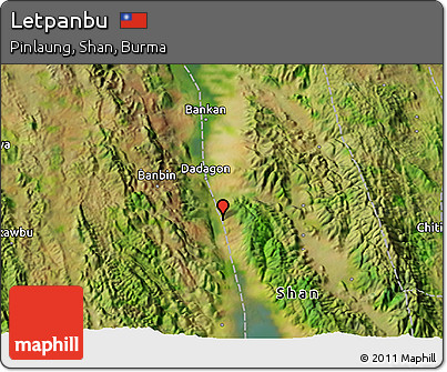 Satellite 3D Map of Letpanbu