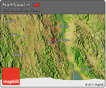 Satellite 3D Map of Nambawlin