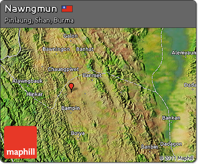 Satellite 3D Map of Nawngmun