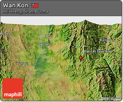Satellite 3D Map of Wan Kon