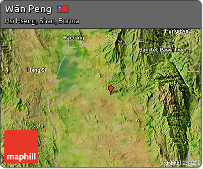 Satellite 3D Map of Wān Peng