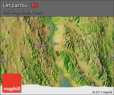 Satellite 3D Map of Letpanbu