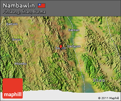 Satellite 3D Map of Nambawlin