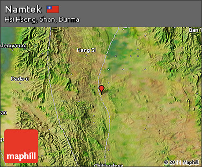 Satellite 3D Map of Namtek