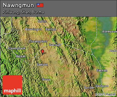 Satellite 3D Map of Nawngmun