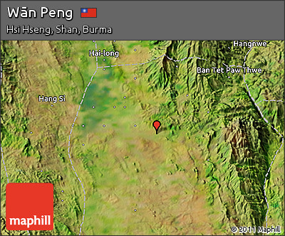 Satellite 3D Map of Wān Peng