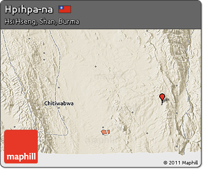 Shaded Relief 3D Map of Hpihpa-na