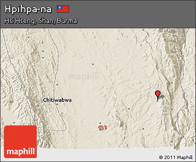 Shaded Relief 3D Map of Hpihpa-na