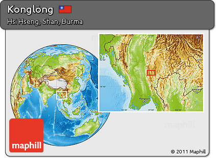 Physical Location Map of Konglöng