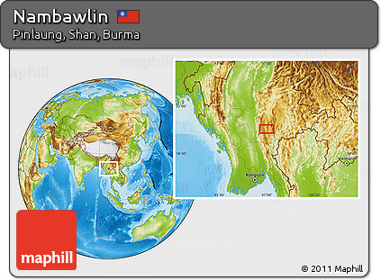 Physical Location Map of Nambawlin