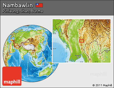 Physical Location Map of Nambawlin