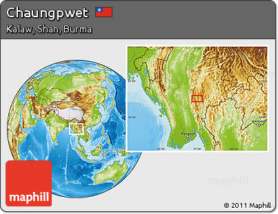 Physical Location Map of Chaungpwet