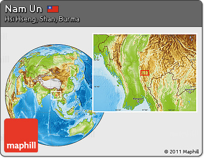 Physical Location Map of Nam Un