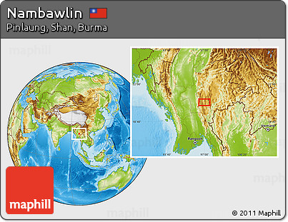 Physical Location Map of Nambawlin