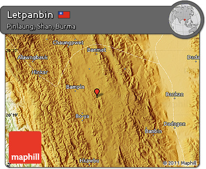 Physical Map of Letpanbin