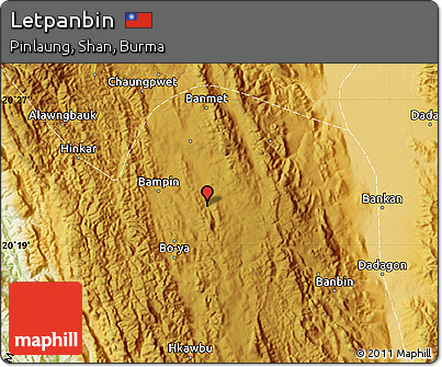 Physical Map of Letpanbin