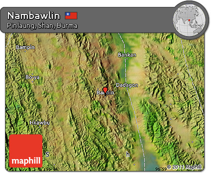 Satellite Map of Nambawlin