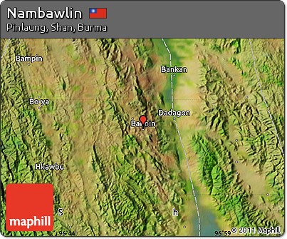 Satellite Map of Nambawlin