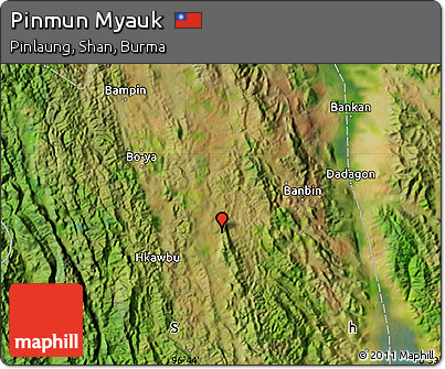 Satellite Map of Pinmun Myauk