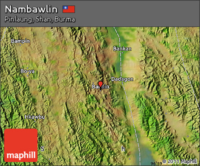 Satellite Map of Nambawlin