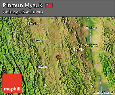 Satellite Map of Pinmun Myauk