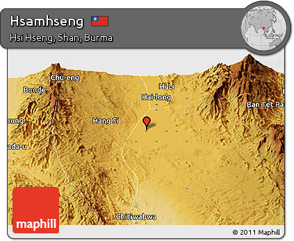 Physical Panoramic Map of Hsamhseng