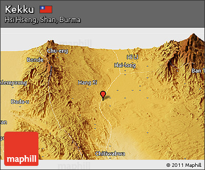 Physical Panoramic Map of Kekku
