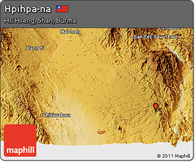 Physical Panoramic Map of Hpihpa-na