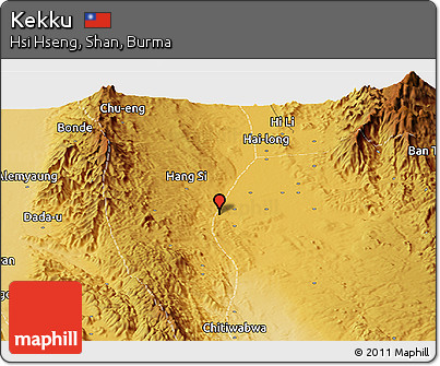 Physical Panoramic Map of Kekku