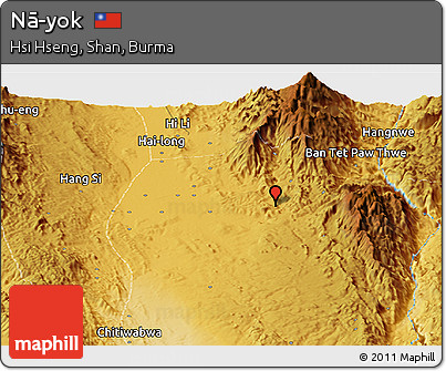 Physical Panoramic Map of Nā-yok