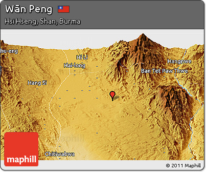 Physical Panoramic Map of Wān Peng