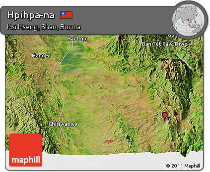 Satellite Panoramic Map of Hpihpa-na