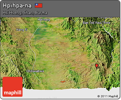 Satellite Panoramic Map of Hpihpa-na