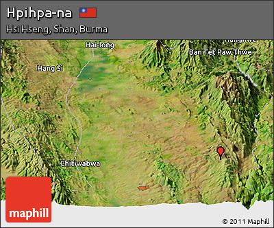 Satellite Panoramic Map of Hpihpa-na