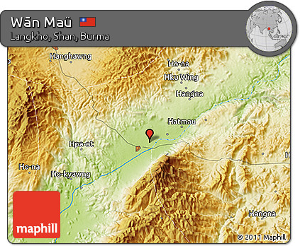 Physical 3D Map of Wān Maü